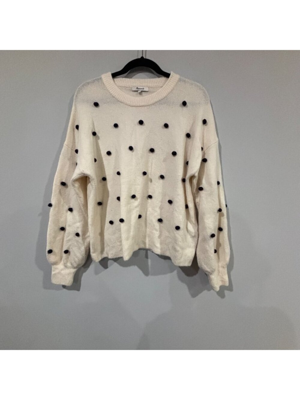 Madewell Brockton Bobble Sweater in Coziest Yarn Size M